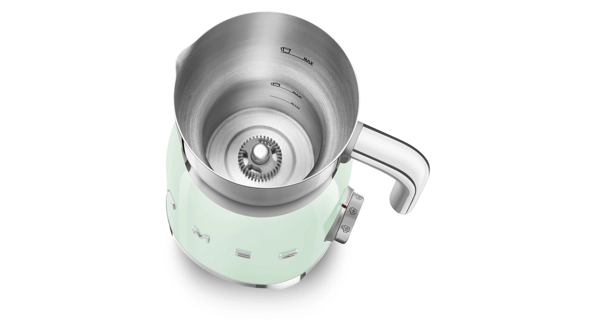 Вспениватель молока SMEG MFF01PGEU 500 Вт, до 250 мл пены, пастельный зеленый