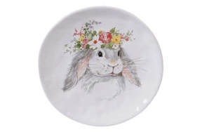 Тарелка закусочная Certified Int. Милый кролик-2 21,5 см, керамика