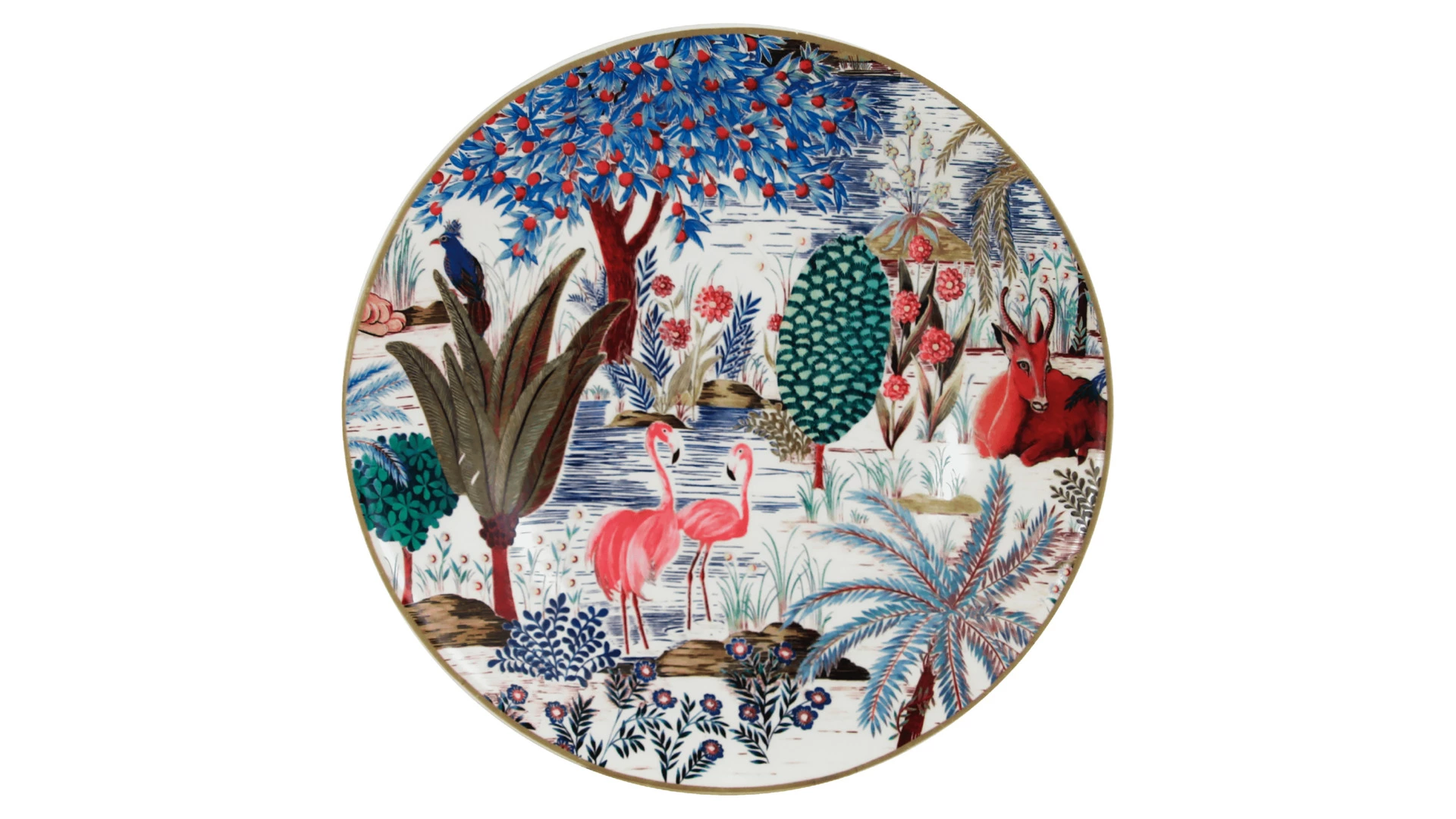 Тарелка суповая Gien Дворцовый сад 22 см, фаянс