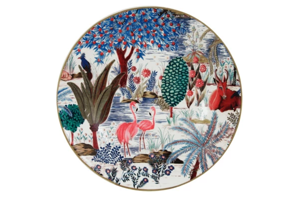 Тарелка суповая Gien Дворцовый сад 22 см, фаянс