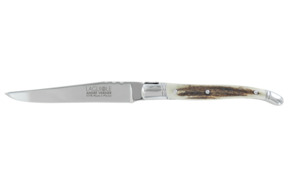 Нож для стейка ANDRE VERDIER Laguiole Prestige 23см, ручка из оленьего дерева,  ручная работа
