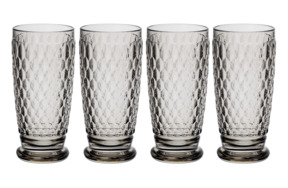 Набор стаканов для воды высоких Villeroy&Boch Boston 400 мл, 4 шт, хрусталь, серый