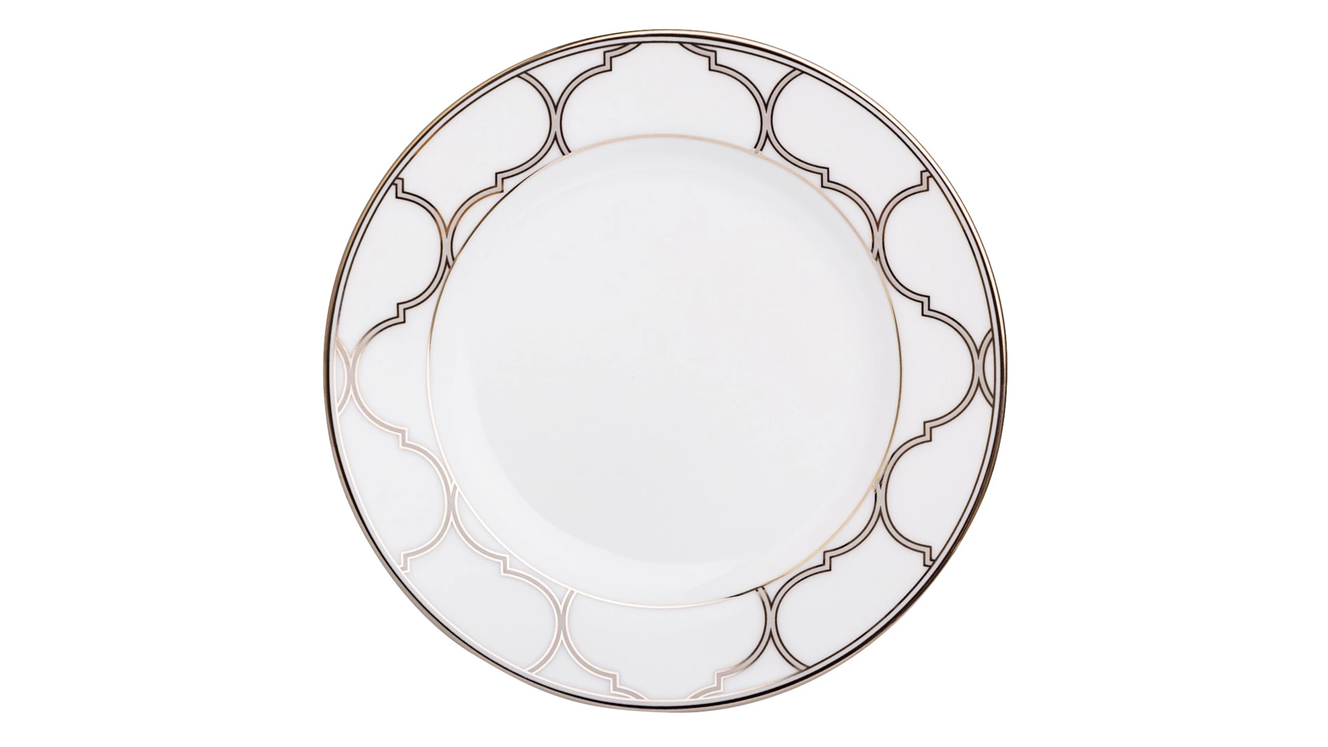 Тарелка пирожковая Noritake Царский дворец, платиновый кант 16 см, фарфор