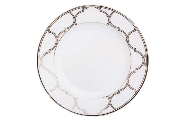Тарелка пирожковая Noritake Царский дворец, платиновый кант 16 см, фарфор