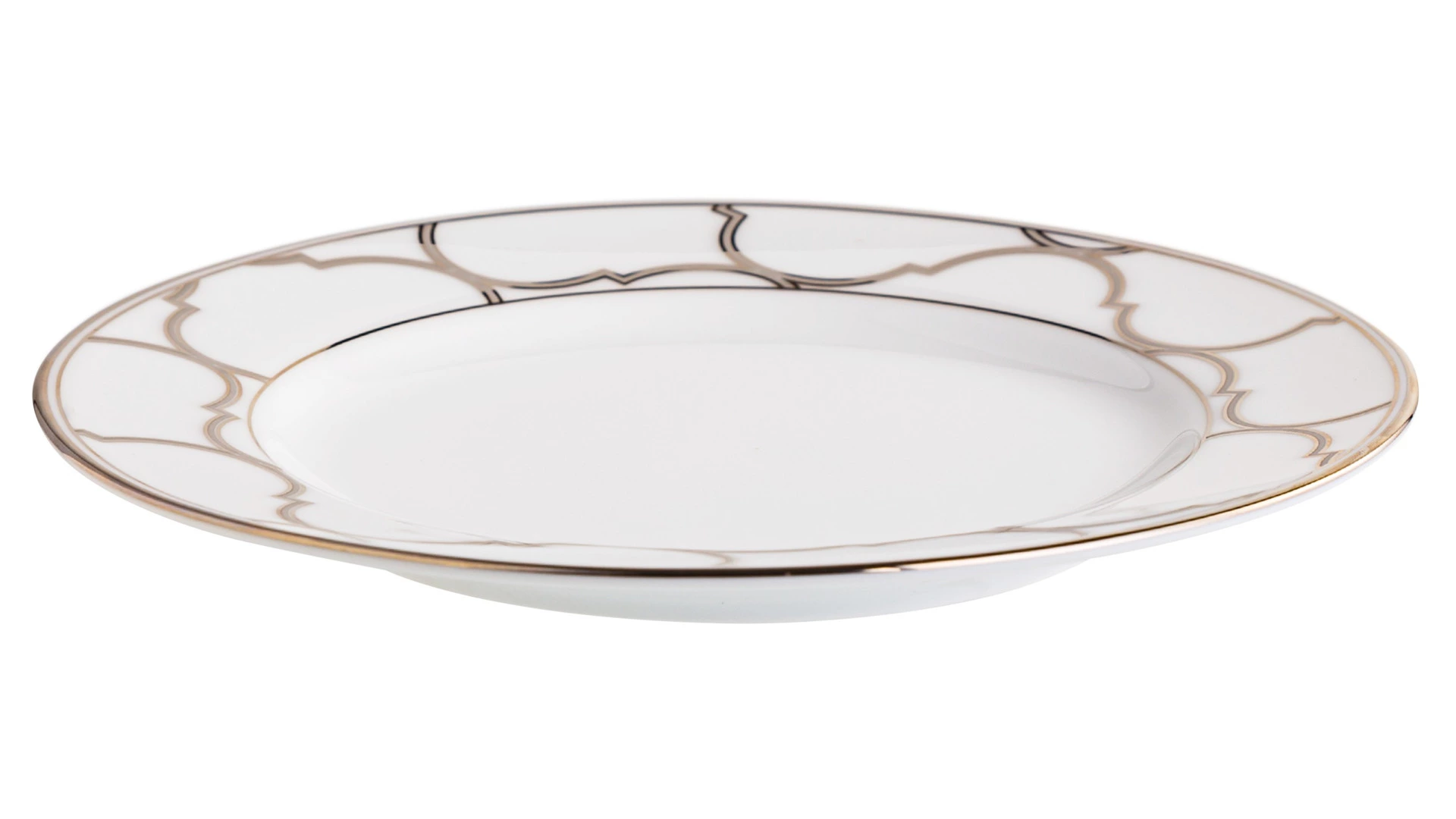 Тарелка пирожковая Noritake Царский дворец, платиновый кант 16 см, фарфор