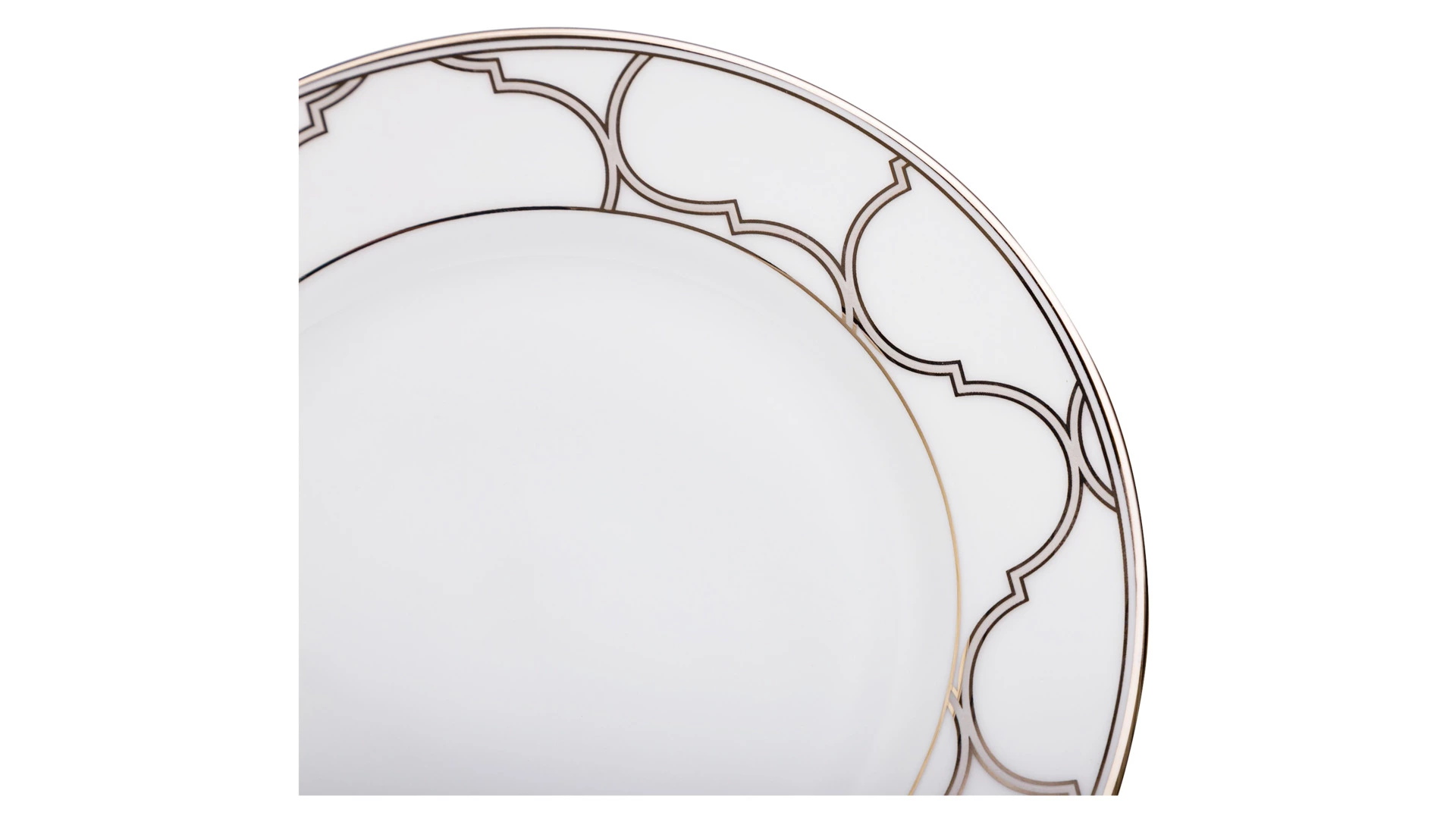 Тарелка пирожковая Noritake Царский дворец, платиновый кант 16 см, фарфор