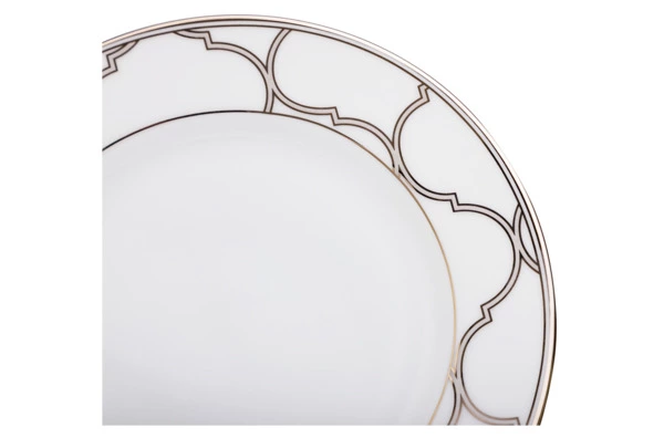 Тарелка пирожковая Noritake Царский дворец, платиновый кант 16 см, фарфор