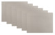 Набор салфеток подстановочных прямоугольных GioBagnara Морис 49,5х39,5 см, 6 шт, серо-коричневый