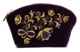 Косметичка бархатная Торжокские золотошвеи "Букет", фиолетовая, 11х17см