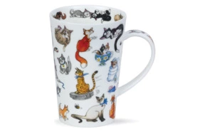 Кружка Dunoon Забавные кошки Шетлэнд 440 мл, фарфор костяной