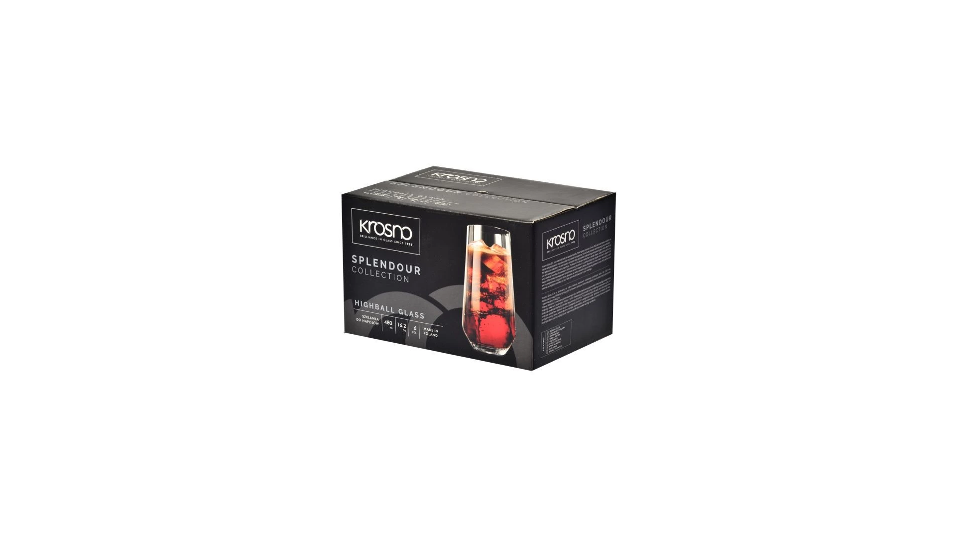 Набор бокалов для воды Krosno Великолепие 480 мл, 6 шт
