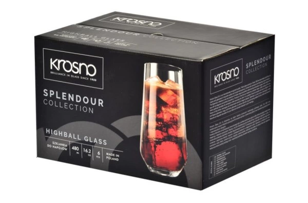 Набор бокалов для воды Krosno Великолепие 480 мл, 6 шт