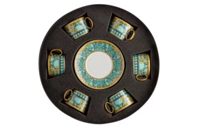 Набор чашек чайных с блюдцами Rosenthal Versace Ла Скала 200 мл, фарфор, 6 шт