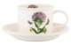Чашка чайная с блюдцем Portmeirion Ботанический сад Рельеф Гвоздика турецкая 260 мл