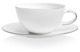 Сервиз чайно-столовый Mix&Match Платиновый кант на 4 персоны 12 предметов, костяной фарфор