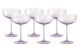 Набор креманок для шампанского Rosenthal Турандот 220 мл, стекло, розовый, 6 шт