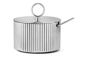 Сахарница с ложкой Georg Jensen Бернадот 7,9 см