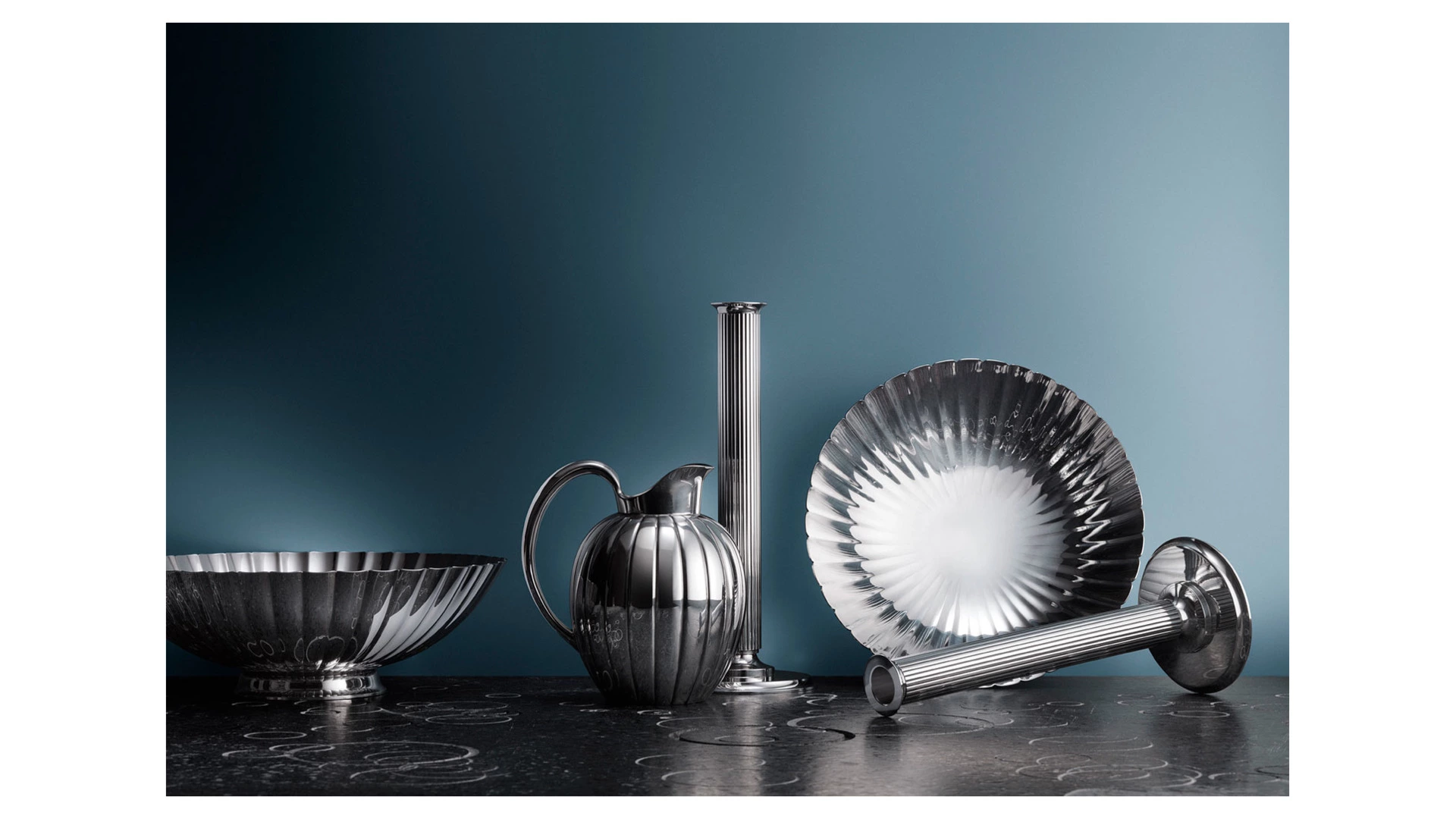 Блюдо сервировочное Georg Jensen Бернадот 32 см, сталь нержавеющая