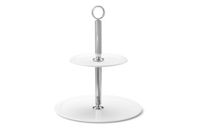 Фруктовница двухъярусная Georg Jensen Бернадот 28,7 см