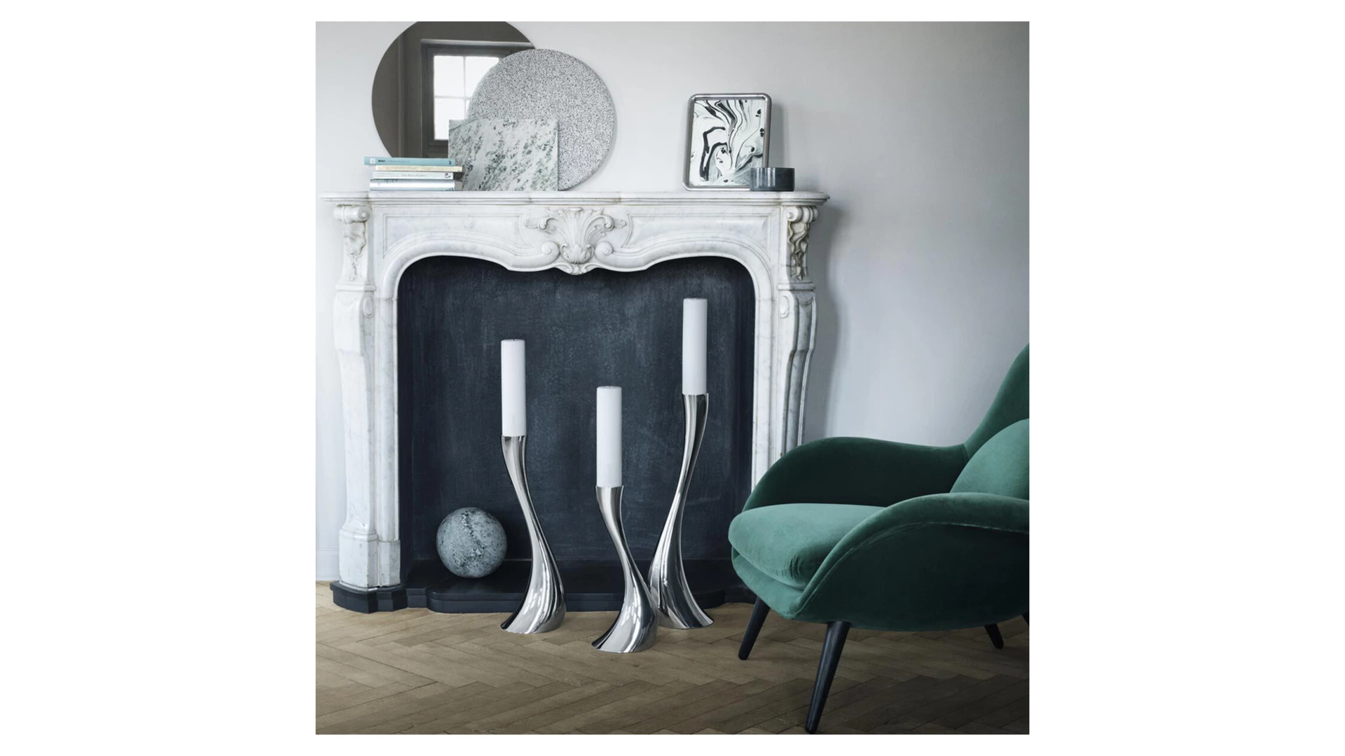 Подсвечник напольный Georg Jensen Кобра 60 см