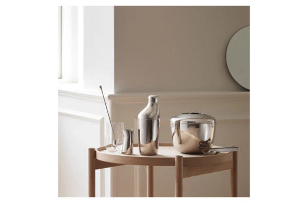 Набор для приготовления коктейлей Georg Jensen Скай шейкер 0,5 л, барная ложка 28 см, джиггер 36мл