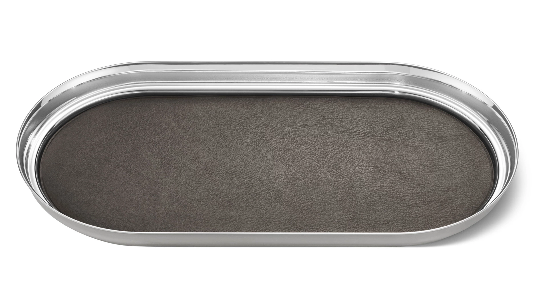 Поднос Georg Jensen Манхеттен 35x18 см, сталь нержавеющая, кожа