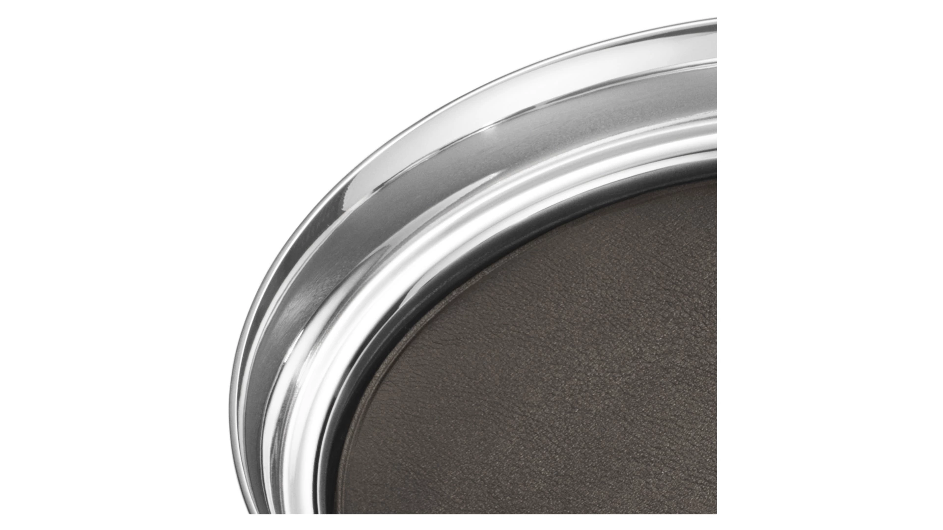 Поднос Georg Jensen Манхеттен 35x18 см, сталь нержавеющая, кожа