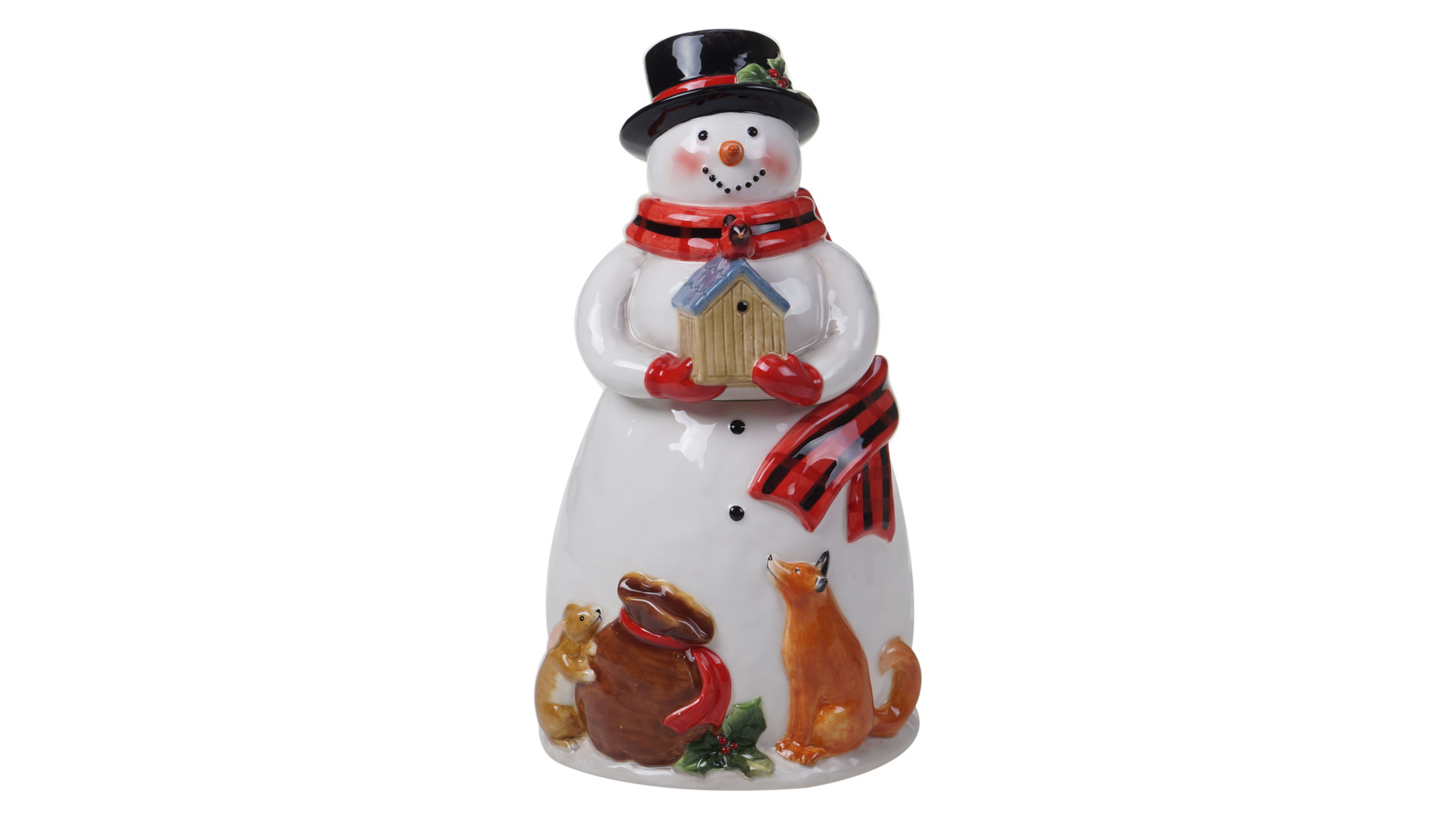 Банка для печенья 3D Certified Int. Магия Рождества. Снеговик 30 см, керамика