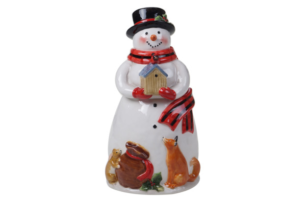 Банка для печенья 3D Certified Int. Магия Рождества. Снеговик 30 см, керамика
