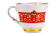 Чашка чайная с блюдцем ИФЗ Банкетная Русский стиль  Дерево жизни, фарфор твердый