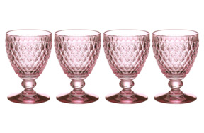 Набор из 4х бокалов для красного вина Villeroy&Boch, Cristal, Boston Сoloured, розовый, 300мл
