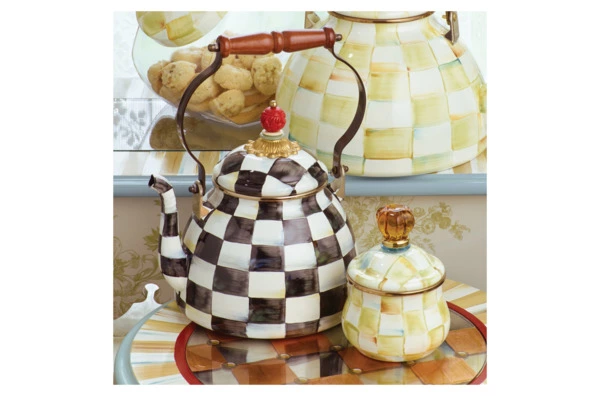Чайник MacKenzie-Childs Courtly Check 2 л, сталь нержавеющая