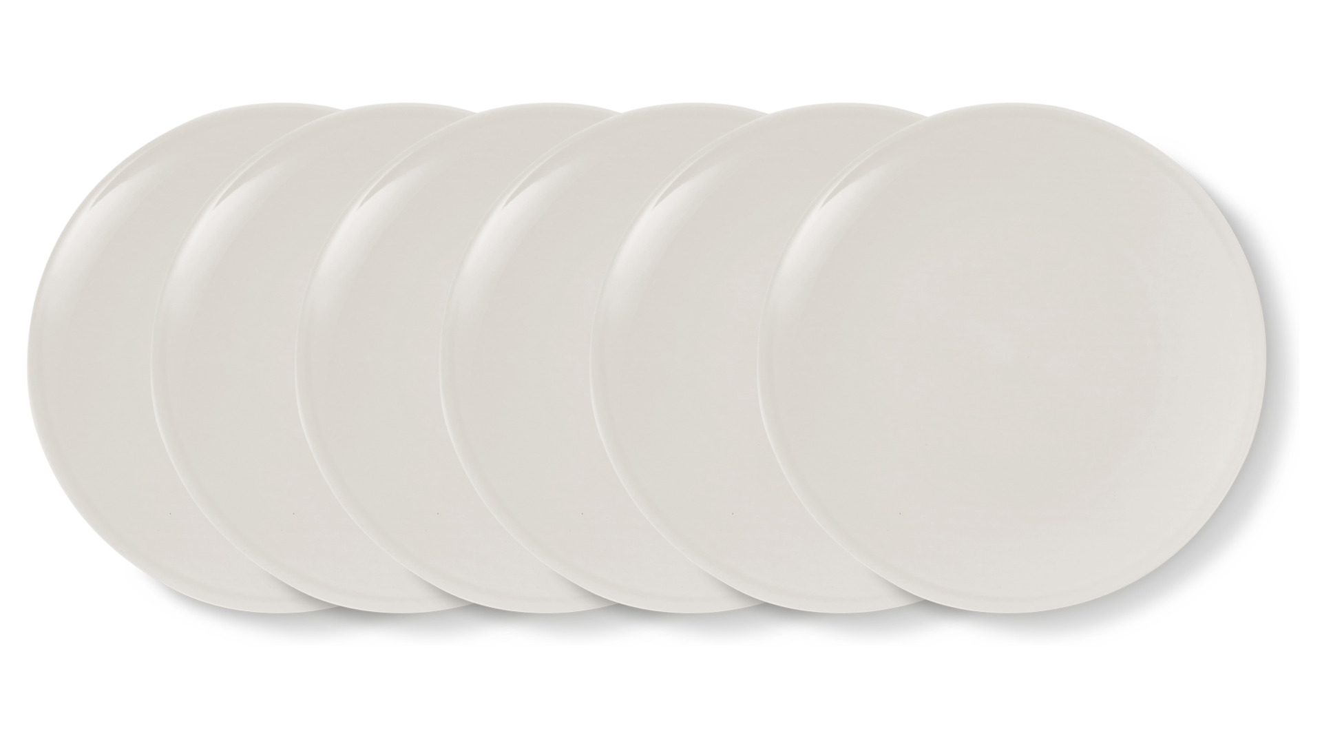 Набор из 6 тарелок подстановочных Dibbern Пастель 32 см, серая