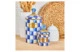 Банка для сыпучих продуктов Mini MacKenzie-Childs Royal Check 15х9 см, сталь нержавеющая