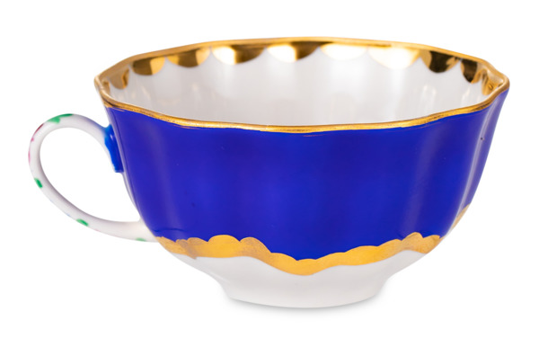 Чашка чайная с блюдцем Дулевский фарфоровый завод Тюльпан Красавица 220 мл, фарфор