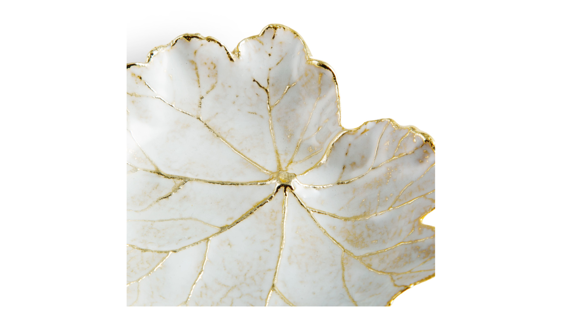 Чаша-лист Michael Aram Зимние листья. Герань 11 см, латунь