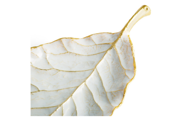 Чаша-лист Michael Aram Зимние листья. Магнолия 50 см, латунь