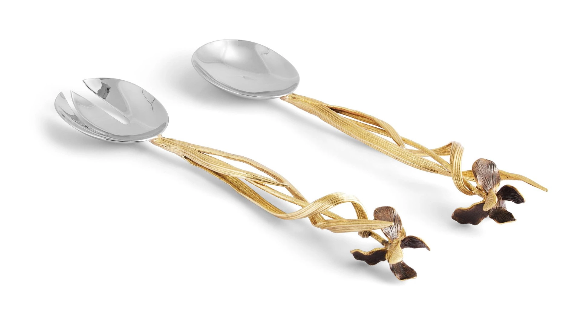 Набор сервировочных предметов Michael Aram Черный ирис 30 см, сталь нержавеющая, 2 шт