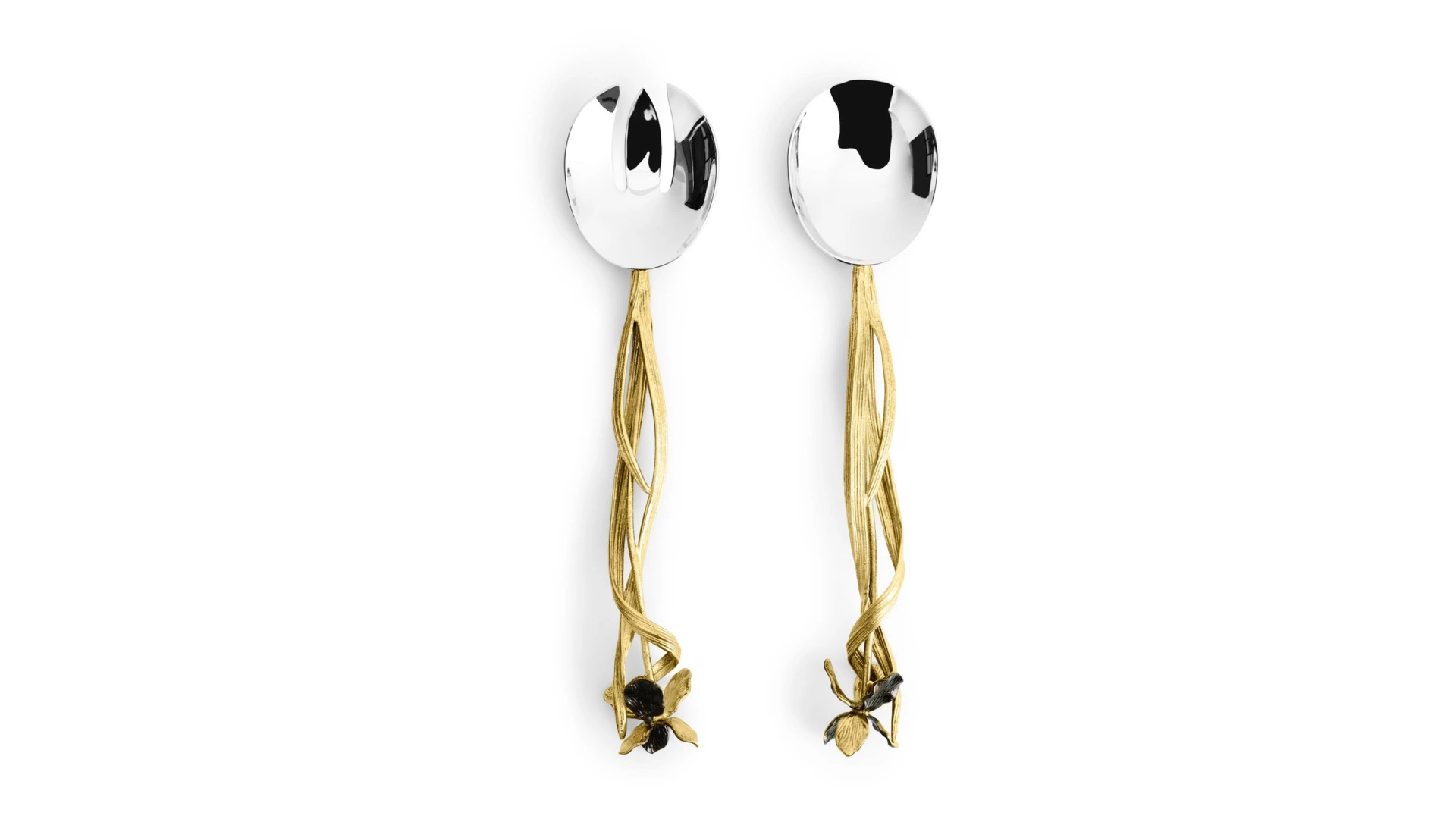 Набор сервировочных предметов Michael Aram Черный ирис 30 см, сталь нержавеющая, 2 шт