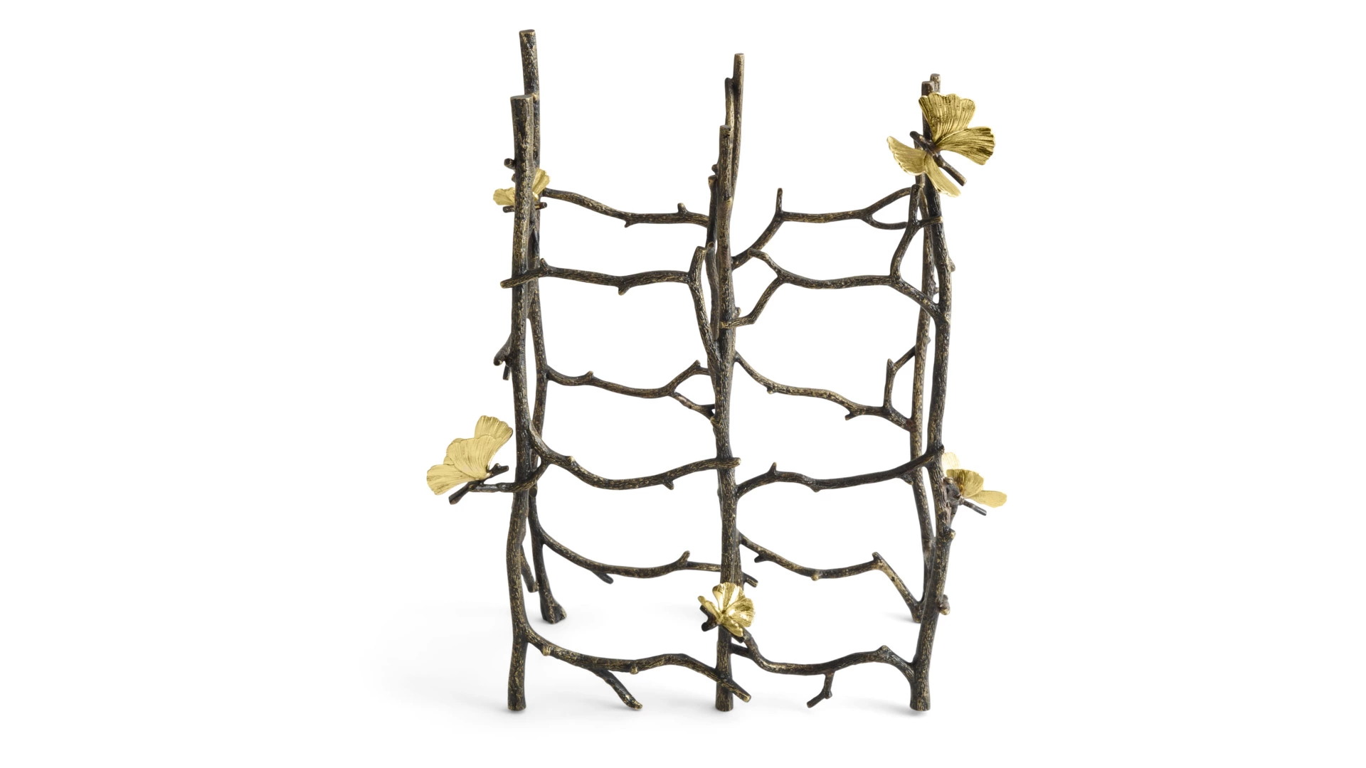 Подставка для бутылок Michael Aram Бабочки гинкго 37 см, латунь