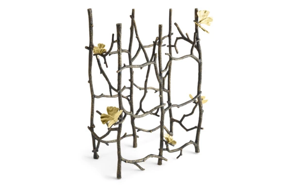 Подставка для бутылок Michael Aram Бабочки гинкго 37 см, латунь