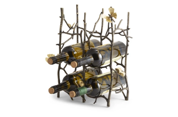 Подставка для бутылок Michael Aram Бабочки гинкго 37 см, латунь