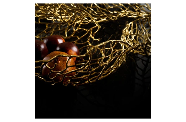 Блюдо Michael Aram Осенние листья 60 см, латунь