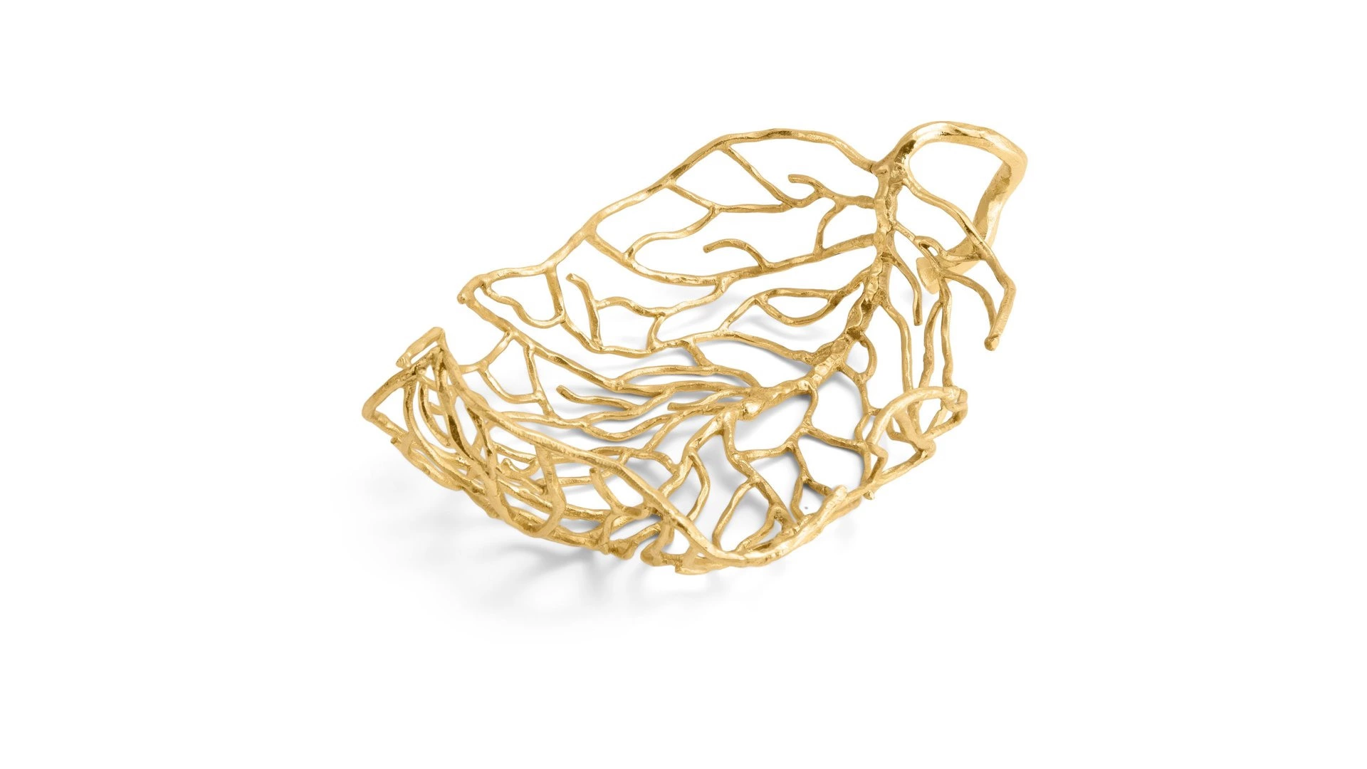 Блюдо Michael Aram Осенние листья 32 см, латунь