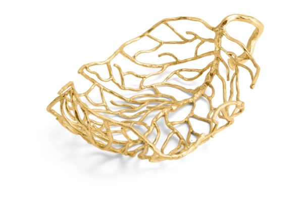 Блюдо Michael Aram Осенние листья 32 см, латунь