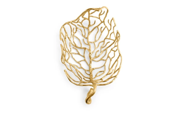 Блюдо Michael Aram Осенние листья 32 см, латунь