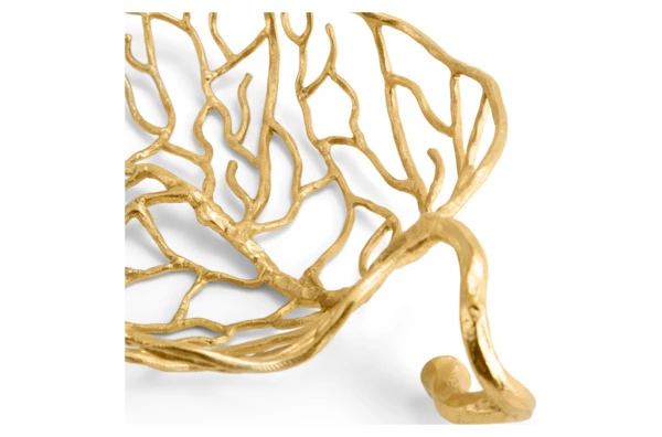 Блюдо Michael Aram Осенние листья 32 см, латунь