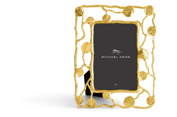 Рамка для фото Michael Aram Ботаника 10х13 см, сталь нержавеющая, золотистая