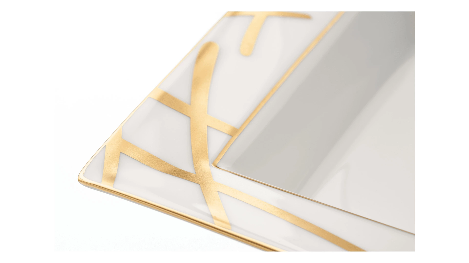 Блюдо Meissen Золотые мечи 16x13,5 см, п/к