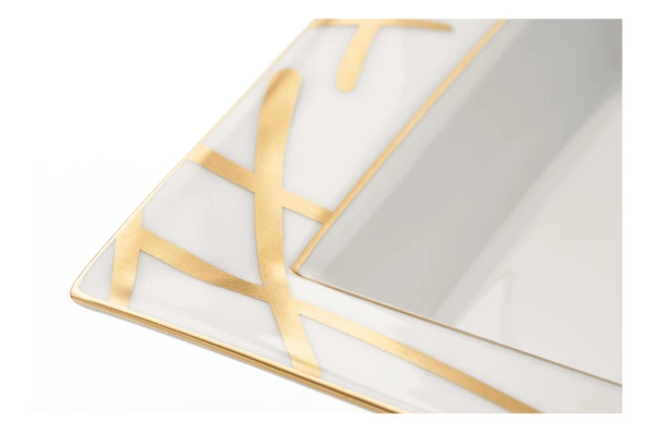 Блюдо Meissen Золотые мечи 16x13,5 см, п/к